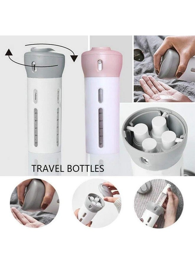 Prink 4 in 1 Travel Dispenser Bottle Set Travel Refillable Cosmetic Containers Set Plastic Leak Proof Travel Size Toiletries Liquid Lotion Container (Multi Color) - Image 3