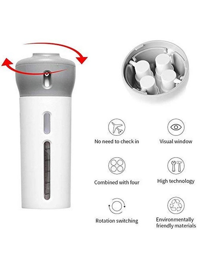 Prink 4 in 1 Travel Dispenser Bottle Set Travel Refillable Cosmetic Containers Set Plastic Leak Proof Travel Size Toiletries Liquid Lotion Container (Multi Color) - Image 4