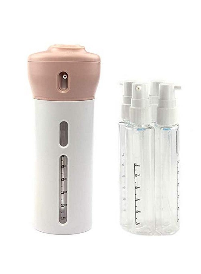 Prink 4 in 1 Travel Dispenser Bottle Set Travel Refillable Cosmetic Containers Set Plastic Leak Proof Travel Size Toiletries Liquid Lotion Container (Multi Color) - Image 1