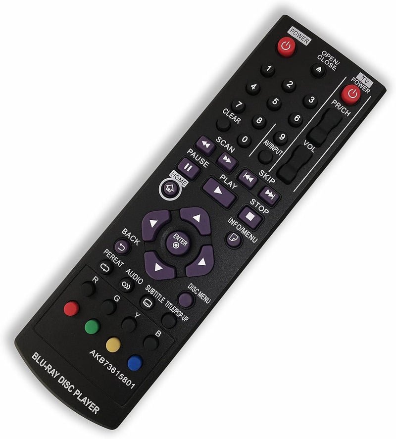 BOMAZ New Replacement Remote Control for LG BP135W BD270 BP320 BPM35 BP335W BD651N Blu-ray Disc Player - Image 2