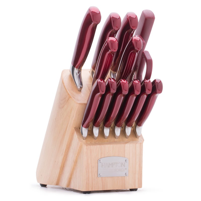 Hampton Forge Hampton Forge Hmc01B077B Argentum Red 14Pc Block Set 