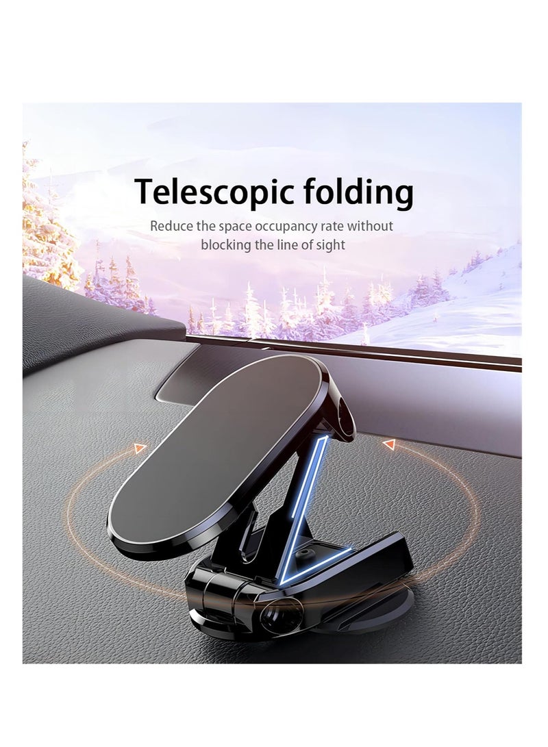 كول بيبي حامل هاتف للسيارة قابل للطي مع دوران 360 درجة وتصميم مغناطيسي قوي ومضاد للانزلاق لتشغيل سهل وآمن بيد واحدة متوافق مع معظم الهواتف الذكية (فضي) - Image 3