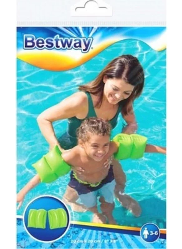 Bestway Children's Inflatable Double Arm 20X20 Green 3-6 Years