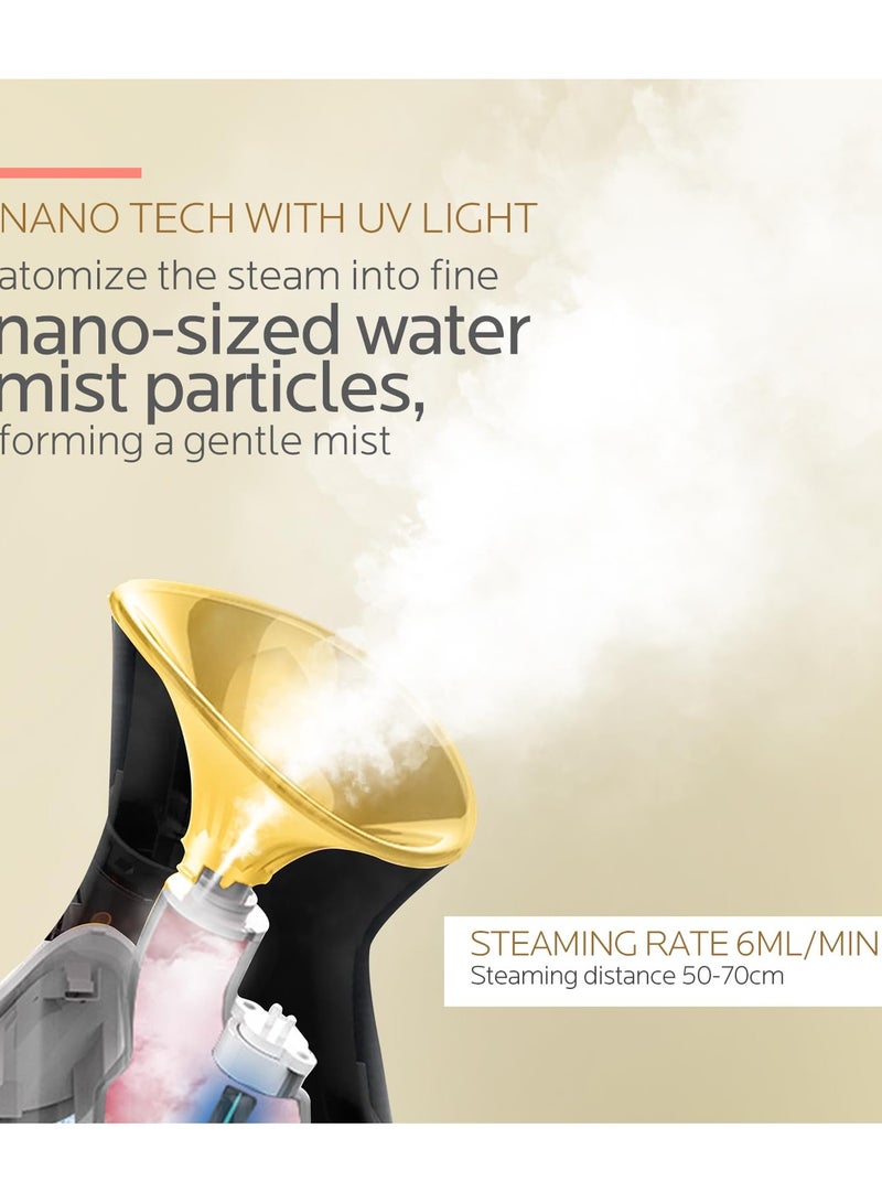 Joshberg Facial Steamer Nano Ionic, Face Steamer Deep Cleaning Unclogs Pores - Humidifier Hot Mist Home Sauna Spa - Image 2