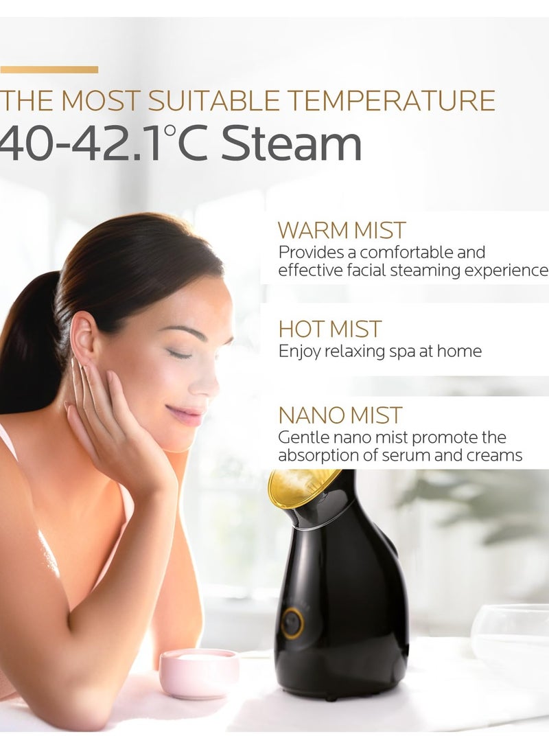 Joshberg Facial Steamer Nano Ionic, Face Steamer Deep Cleaning Unclogs Pores - Humidifier Hot Mist Home Sauna Spa - Image 5