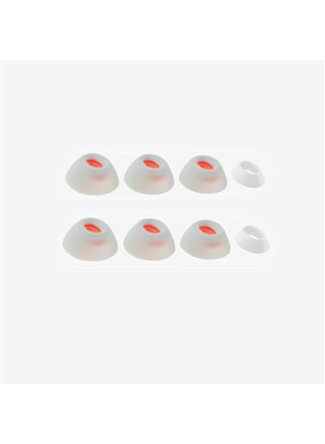 Earbud Covers for JBL Tune Flex Silicone Earcups for Tune Flex Ear Caps Eartips Noise Cancelling Ear Plug Ear Buds Bluetooth Headset Accessories (White) 