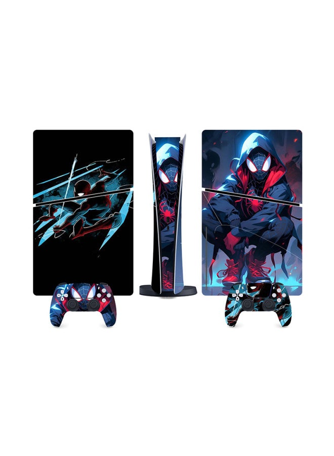 Suitable For Sony PS5 Game Console Sticker Digital Version Protective Film Fashionable Spider Series Full Set Of Sticker Film-Color:PS5SlimDigitalQT-16049 - Image 2