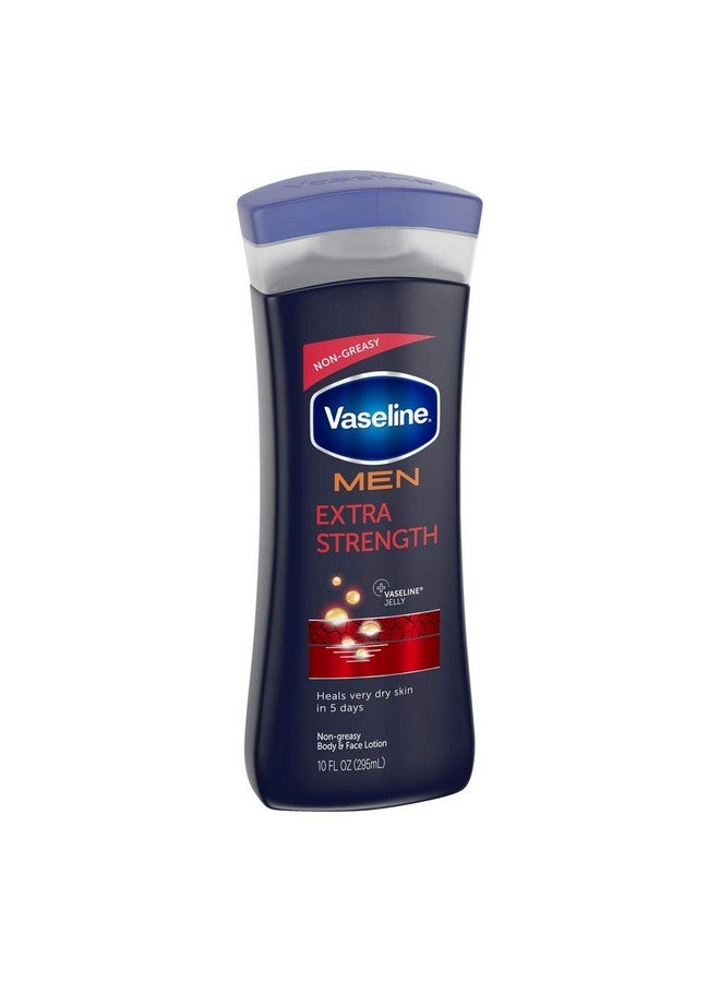 Vaseline لوسيون للرجال للجسم والوجه بقوة إضافية 10 أونصة (عبوة من 2)