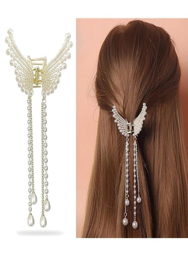 Dkriva® Hair Claw Clip For Women Girls, Butterfly Metal Hair Clip For Thick Hair, Strong Hold Jaw Clip For Daily Styling, Fashion Hair Accessories For Office Party Wedding Use (1 PCS) - Image 1
