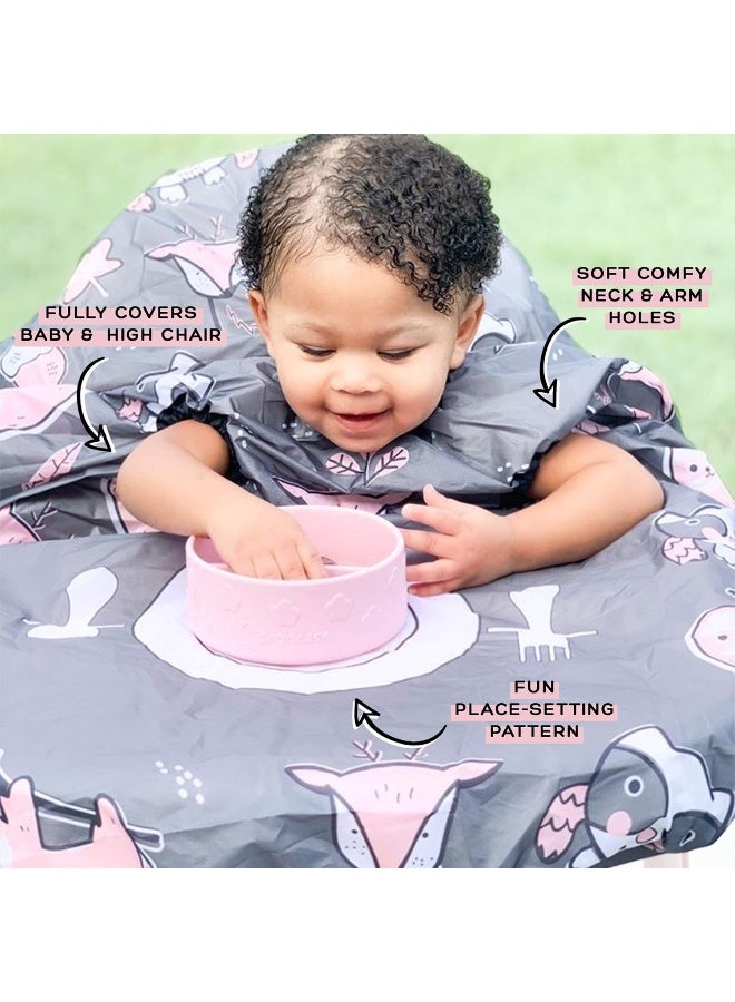 grabease Allover Waterproof Bib for Self-Feeding Infants and Toddlers, Machine Washable, Ages 6-24 Months - Image 3