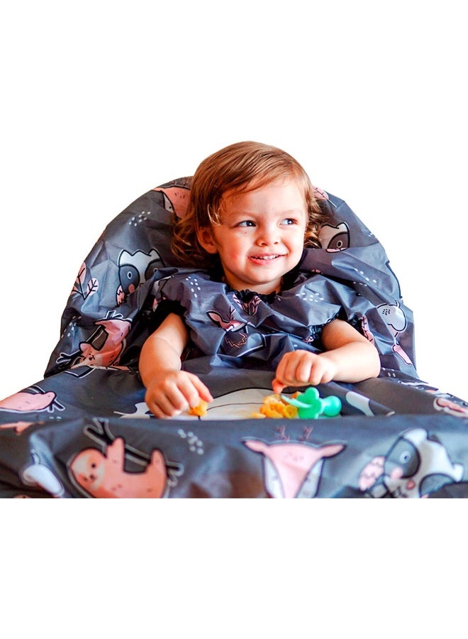 grabease Allover Waterproof Bib for Self-Feeding Infants and Toddlers, Machine Washable, Ages 6-24 Months - Image 1
