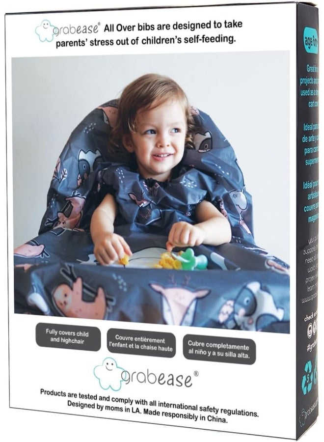 grabease Allover Waterproof Bib for Self-Feeding Infants and Toddlers, Machine Washable, Ages 6-24 Months - Image 4