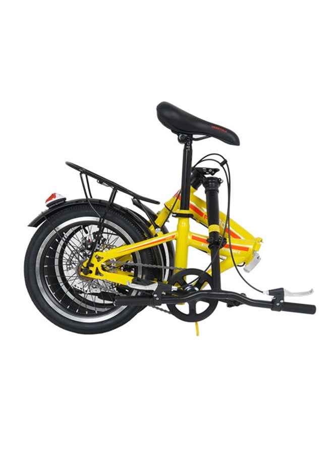 Vego Folding Bike || 16 Inch Wheel Size || Single Speed|| Kids Unisex || Adjustable Seat || Yellow - Image 5