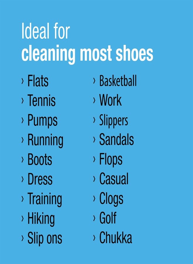 CleanKicks Shoe Cleaning Kit - Footwear Cleaner for Sneakers, Boots, Cleats, and Many Other Shoe Types - (4 Ounce Bottle and Brush). Packaging May Vary Between Green and Blue. - Image 5
