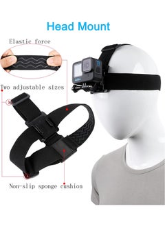 SJet Accessories Set for GoPro Hero 12/11/10/9/8/7/6/5/4 , Quick Release Head Strap Mount + Chest Mount Harness Kit for POV/VLOG Compatible with iPhone,Samsung,DJI Action,and Action Cameras  - Image 3