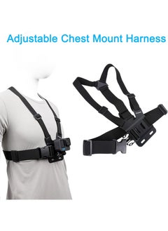 SJet Accessories Set for GoPro Hero 12/11/10/9/8/7/6/5/4 , Quick Release Head Strap Mount + Chest Mount Harness Kit for POV/VLOG Compatible with iPhone,Samsung,DJI Action,and Action Cameras  - Image 2