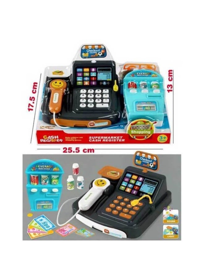 Pretend And Play Electronic Toy Cash Register Kids Mini Childrens Toy