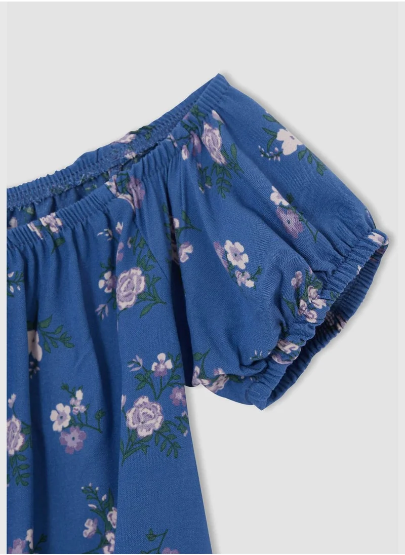 DeFacto Off-Shoulder Floral Patterned Blouse
