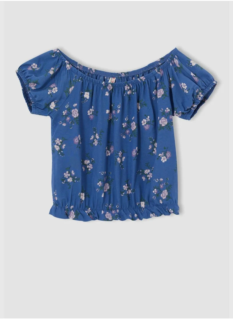 DeFacto Off-Shoulder Floral Patterned Blouse