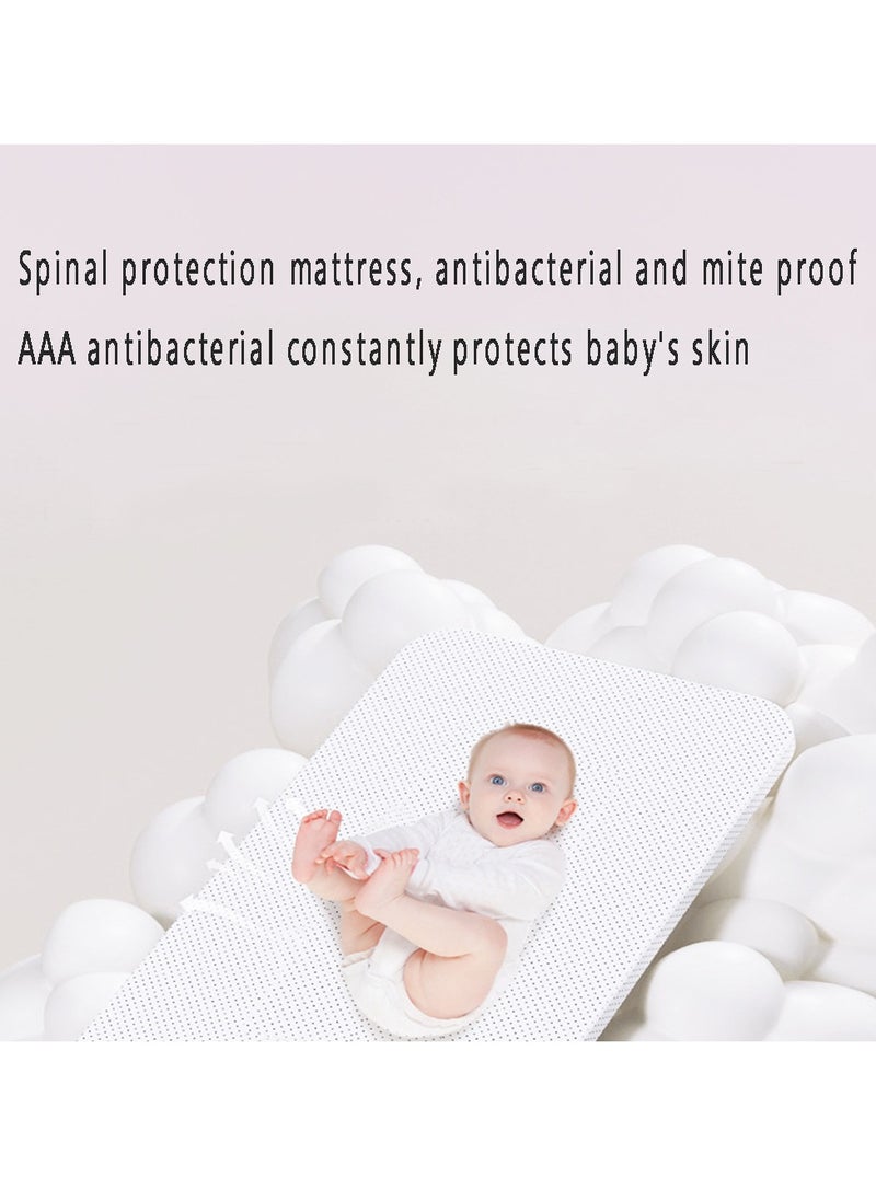 Arabest - Newborn Crib, Splicing Big Bed, Portable Foldable Baby Bed, Multifunctional Movable Cradle Bed - Image 1