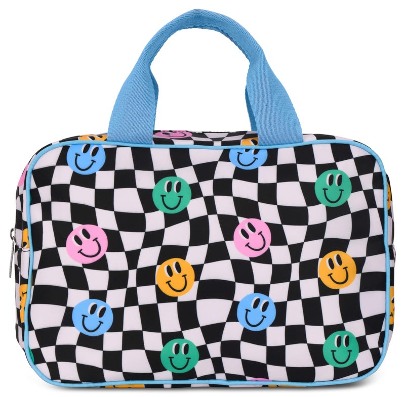 iscream 1225 x 825 Nylon Double Handle Zippered Cosmetic Bag Good Times - Image 2