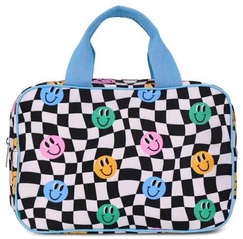 iscream 1225 x 825 Nylon Double Handle Zippered Cosmetic Bag Good Times - Image 1