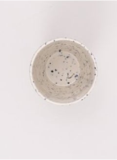 Bright Designs Melamine Cup Set of 6 
  (D 7cm H 10cm) Creamy with black  - Image 1