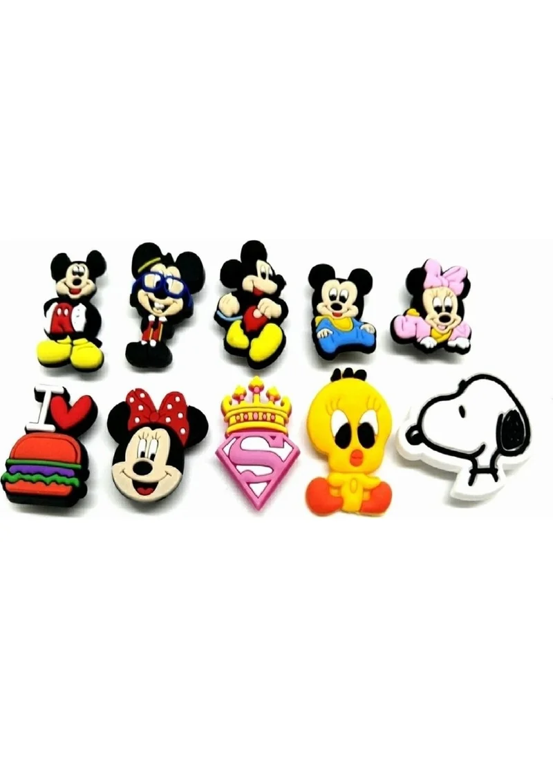 ماريماري 10 Pieces Slipper Ornaments Mickey