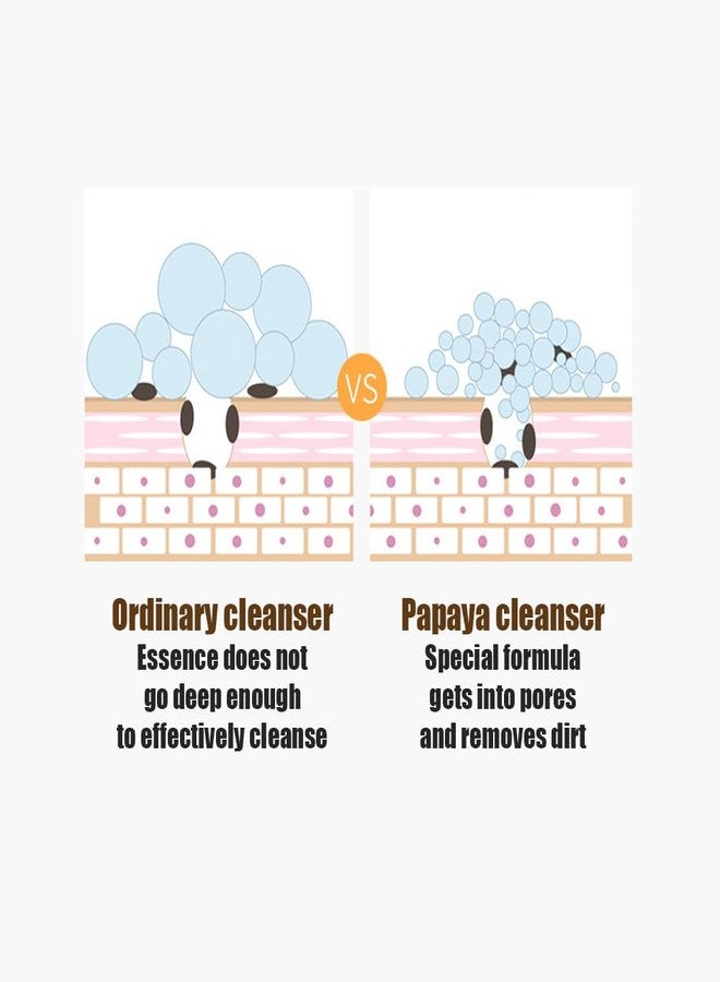 BIOAQUA منظف وجه مرطب من بيواكوا بخلاصة البابايا 100 جرام / 3.53 أونصة - Image 4