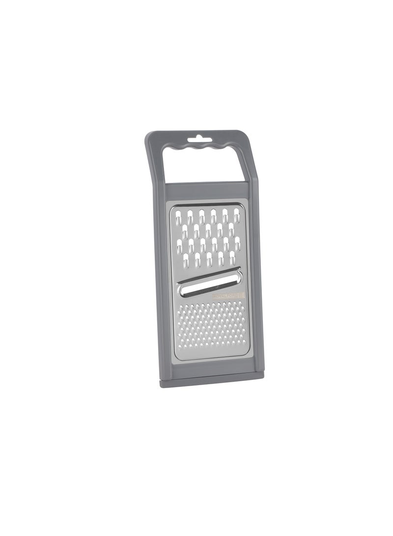 Royalford Stainless Steel 3-in-1 Flat Grater- RF12350/ with TPR Base, ABS Handle, Light-Weight and Compact Design/ Multiple Grating Style, Suitable for any Kind of Grating Fruits, Vegetables, Cheese Silver - Image 2