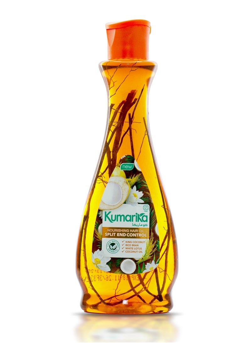 kumarika - Kumarika Nourishing Hair Oil Split End Control 200ml pack Reduce Split ends natural hair oil Infused with 100 natural extract split end treatment to give health strong shiny hair - Image 1