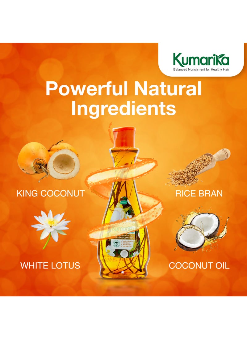 kumarika - Kumarika Nourishing Hair Oil Split End Control 200ml pack Reduce Split ends natural hair oil Infused with 100 natural extract split end treatment to give health strong shiny hair - Image 1