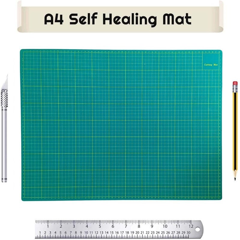 Gold Leaf GOLD LEAF A1 (60 x 45cm) Green Self-Healing Cutting Mat - Double-Sided Crafting Board for Art, Sewing, and Modelling.  - Image 3