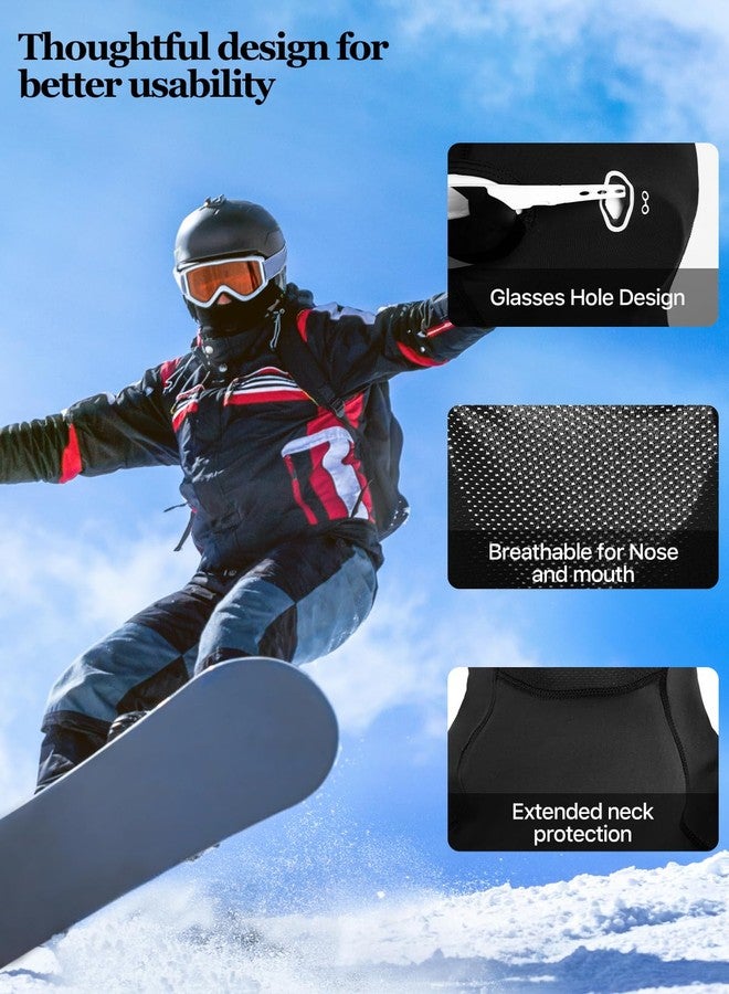 Aicall 3 Pieces Balaclava Ski Mask Quick Drying Summer Cooling UV Protector Breathable Face Mask Motorcycle Outdoor Gear for Men Women(Black) - Image 5