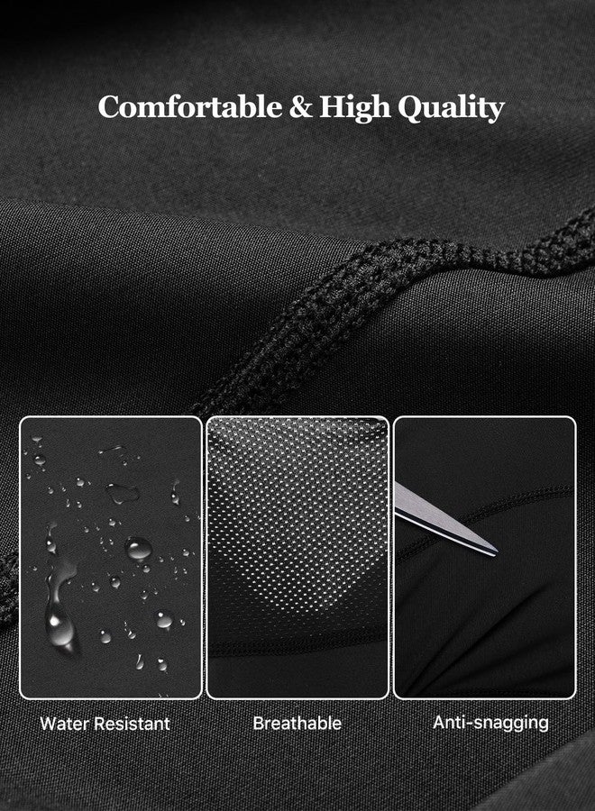 Aicall 3 Pieces Balaclava Ski Mask Quick Drying Summer Cooling UV Protector Breathable Face Mask Motorcycle Outdoor Gear for Men Women(Black) - Image 3