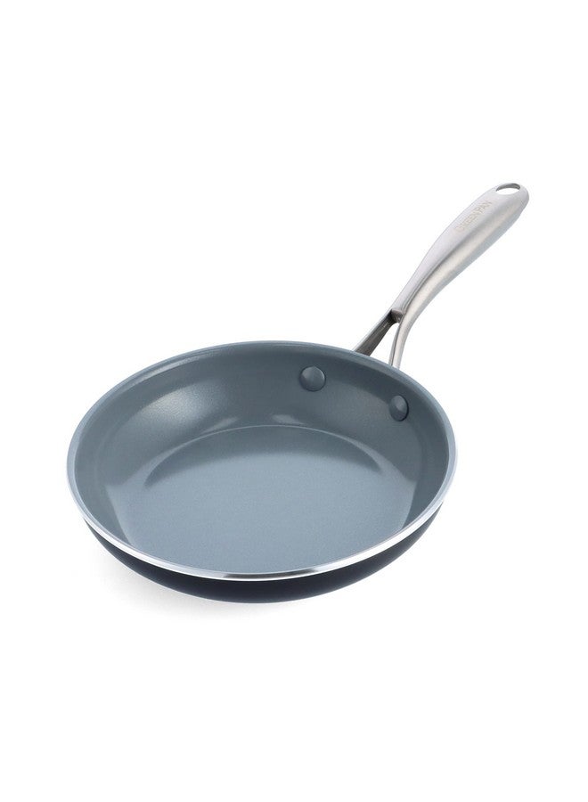 Greenpan GreenPan Swift Healthy Ceramic Nonstick, 8" Frying Pan Skillet, Stainless Steel Handle, PFAS-Free, Dishwasher Safe, Oven Safe, Black  - Image 1