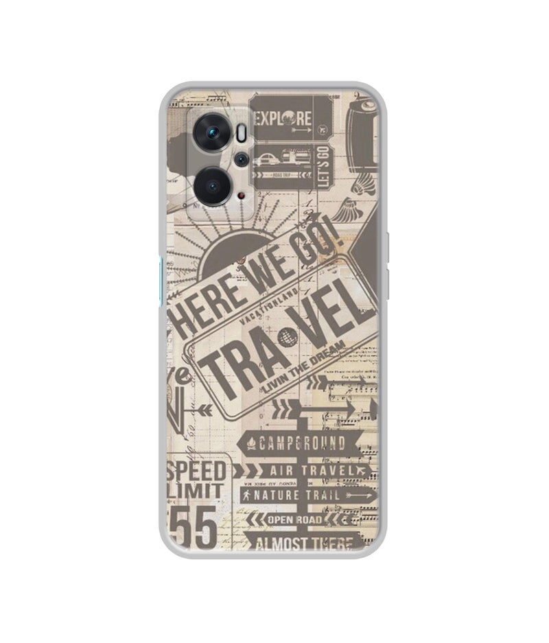 Casotec Travel Design Printed Silicon Soft TPU Back Case Cover for Oppo K10 4G - Image 4