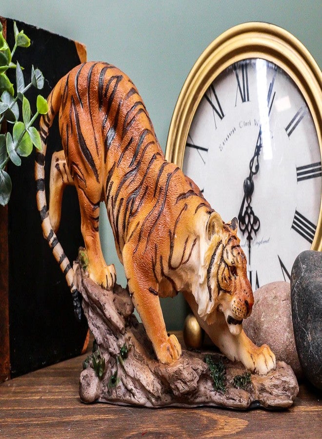 Ebros Gift Prowling Orange Bengal Tiger Figurine 7.25" L Indian Sumatran Stealth Hunter Giant Cat Sculpture - Image 2