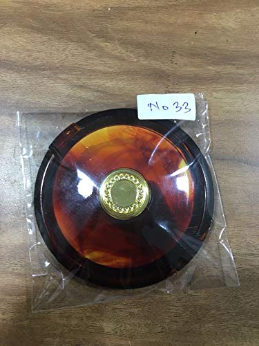 Victor Enterprises Victor Enterprises 25 Plastic Round Compact Cosmetic Magnifying Mirror Shell Brown Colour - Image 3