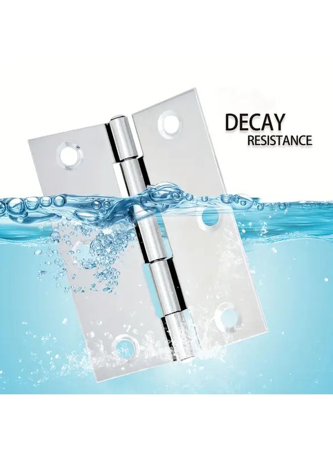50pcs Heavy Duty Stainless Steel Hinges With Silent Closing Mechanism Rustproof For Cabinets Doors - Image 4