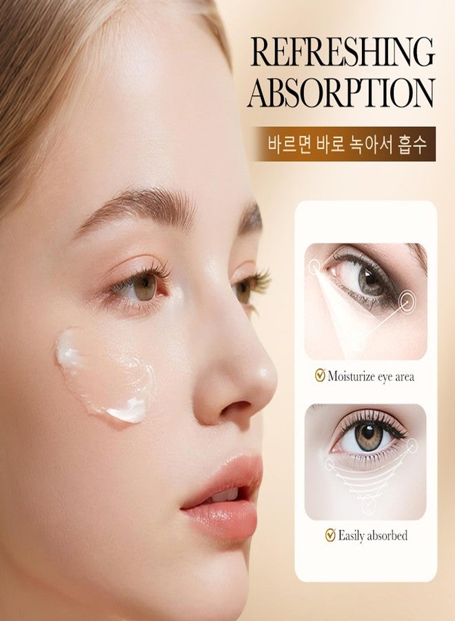 MIESCHER Rice Essence Eye Cream, Rice Essence Wrinkle Eye Cream With 70% Rice Essence Extract, Deep Moisturizing Nourish Reduce Dark Circles Under Eye Cream for Fine Wrinkles & Puffiness, 0.7oz. - Image 2