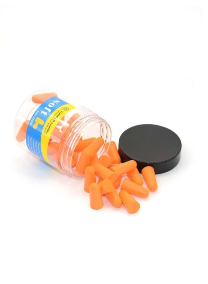 سوفت سدادات اذن اسفنجية فائقة النعومة مكونة من 15 زوج - سدادات اذن مريحة للحد من الضوضاء 35 ديسبل للنوم والشخير والسفر والحفلات الموسيقية والدراسة والضوضاء الصاخبة - Image 2