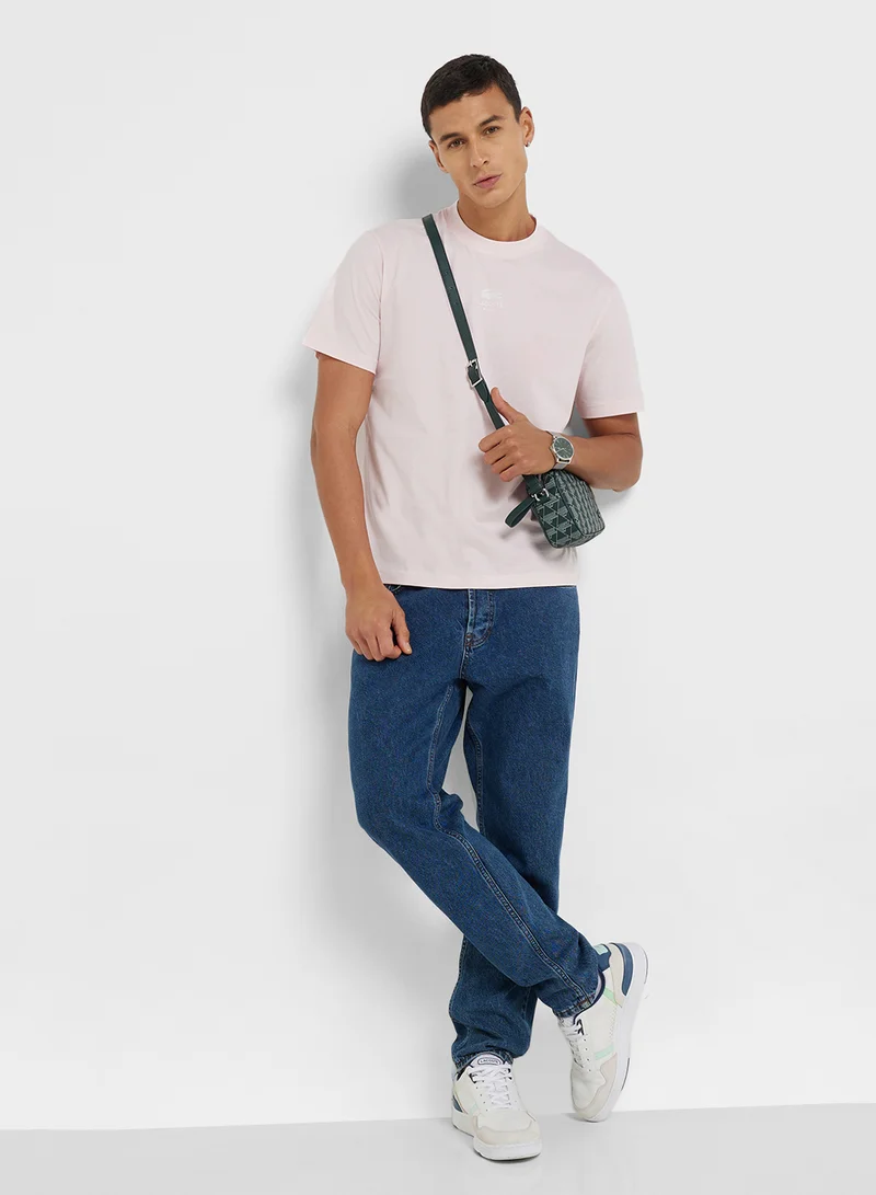 LACOSTE Graphic Crew Neck T-Shirt