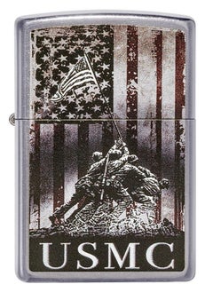 Zippo U.S. Marine Corps. Street Chrome Windproof Lighter  - Image 2