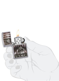 Zippo U.S. Marine Corps. Street Chrome Windproof Lighter  - Image 5