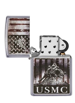 Zippo U.S. Marine Corps. Street Chrome Windproof Lighter  - Image 4