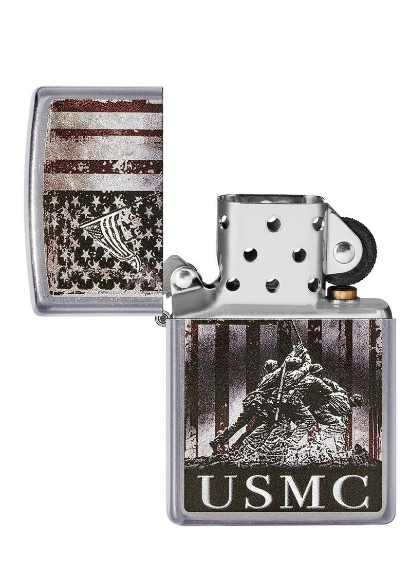 Zippo ولاعة كروم مقاومة للرياح من مشاة البحرية الأمريكية  - Image 4