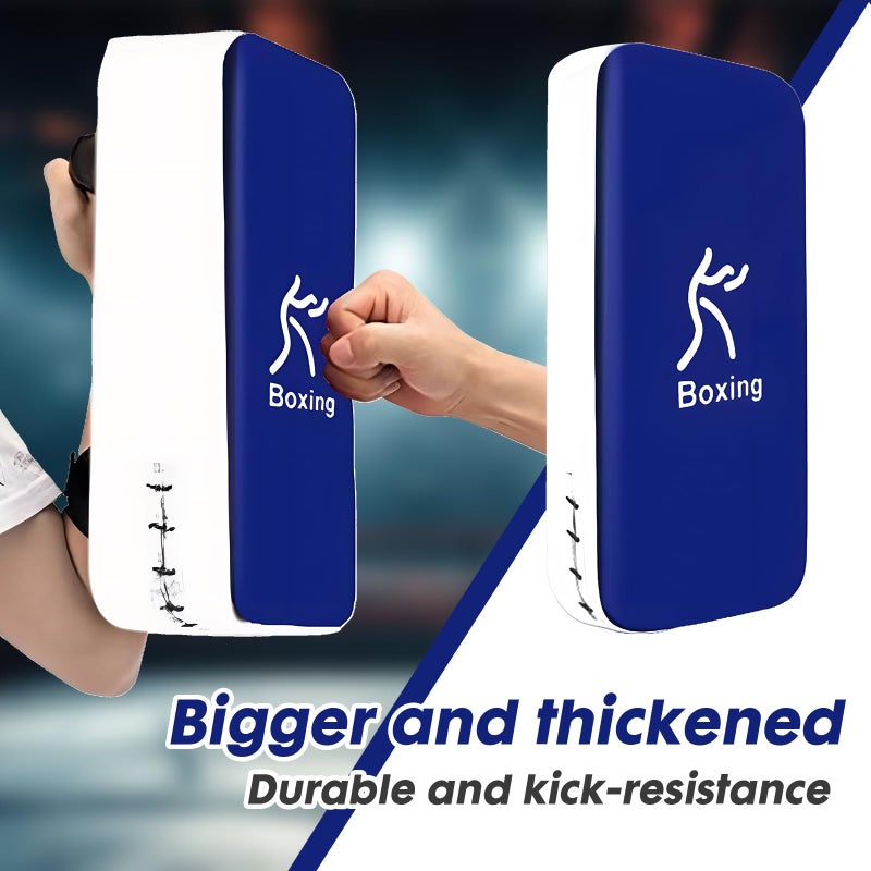 LuiceABC One Karate Taekwondo Boxing Kick Punch Adjustable Soft Shield Durable MMA Training Thai Pad for Boxing, Training and Protecting Your Palm, Wrist and Decreasing The Shock (Blue) - Image 4