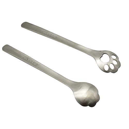 Maydahui 6 PCS Cat Paw Spoon Hollow Out Coffee Spoons 5.8 inch 18/10（304 ）Stainless Steel Teaspoon for Dessert Ice-cream Stirring Home Kitchen Restaurant - Image 4