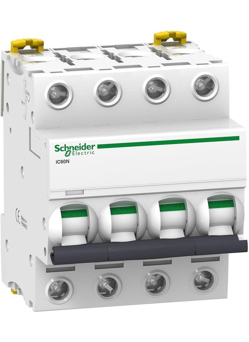 Schneider - ACTi9 iC60N A9F74450 50A FUSE (4P, 6kA, C ​​CURVE) - Image 1